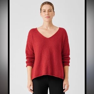 Peruvian Organic Cotton Crimp V-Neck
Top | EILEEN FISHER, size XL